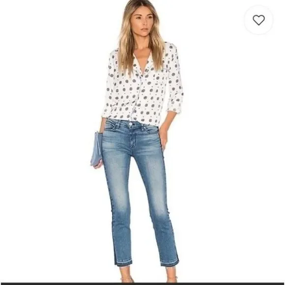 Hudson Tilda Midrise Crop Cigarette Jean with Side Seam Detail Size 27